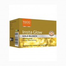 VLCC Insta Glow Gold Bleach With Gold Oxide Glowing,Radiant Fairness Pack 60g